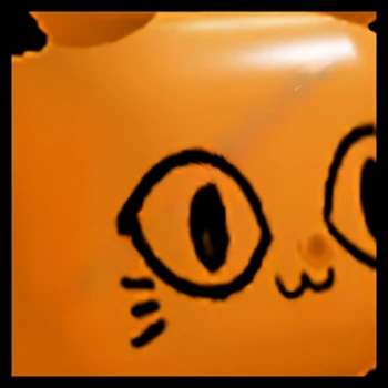 huge orange balloon cat pet simulator x
